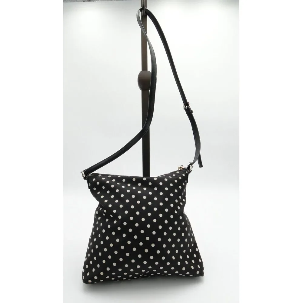 Kate Spade Black Polka Dot Messenger Bag Messenger Bag Pre-owned‎